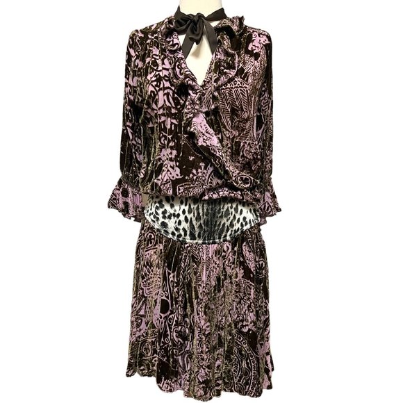 Just Cavalli devore animal print midi dress - Picture 1 of 10